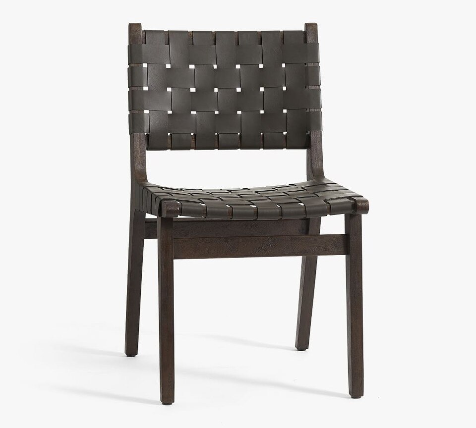 Fenton Woven Leather Dining Chair